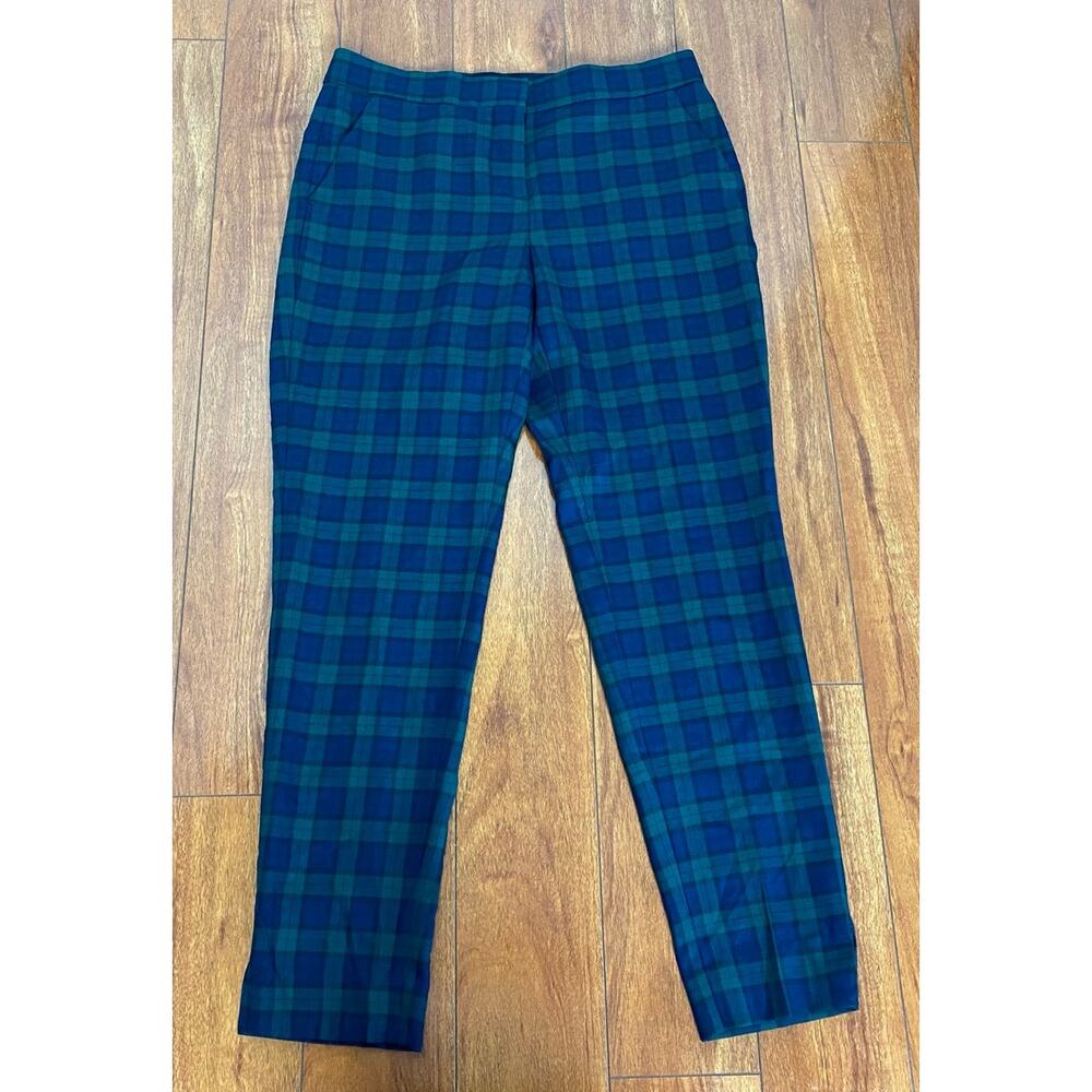 Women's Blue Plaid Pants